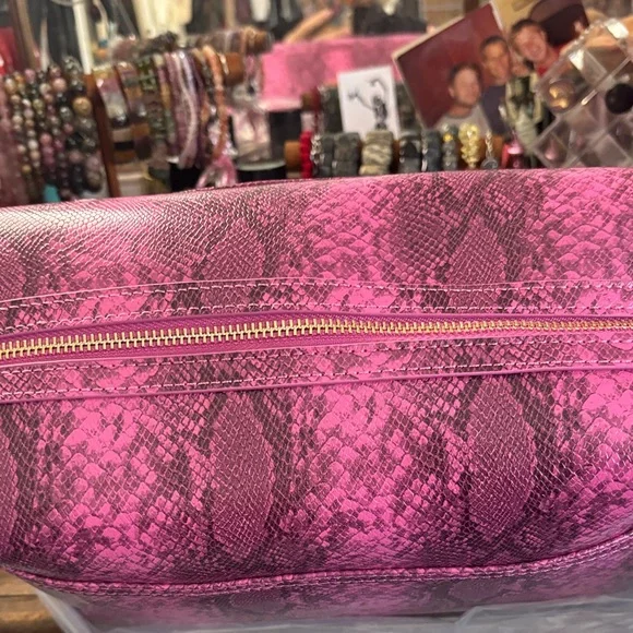 Jeffree Star Pink Snake Print makeup bag - Picture 6 of 9